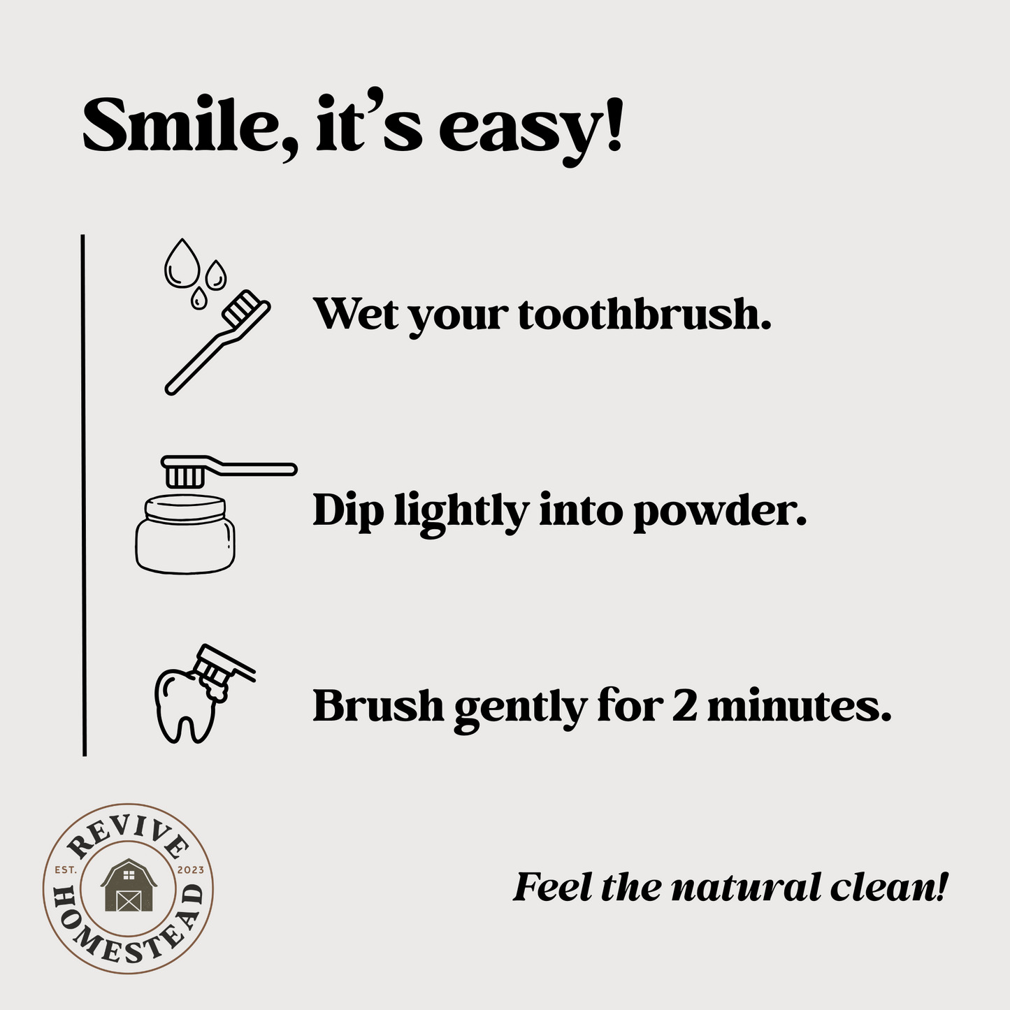 Remineralizing Tooth Powder with Hydroxyapatite (Sweetener-Free)