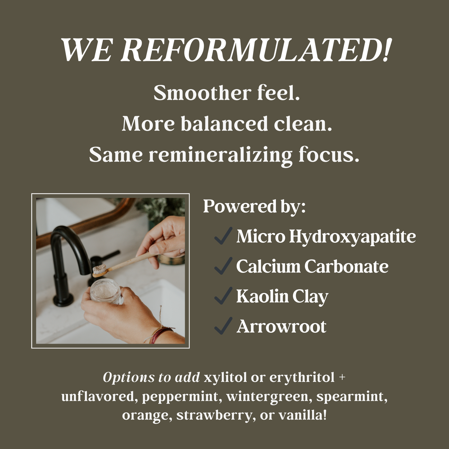 Remineralizing Tooth Powder with Non-Nano Hydroxyapatite (Revised Formula)
