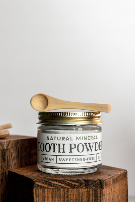 Mini Bamboo Scoop – Reusable Measuring Spoon for Tooth Powder & Mouthwash Crystals